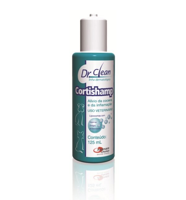 Shampoo Cortishamp Antialérgico Cães e Gatos Agener União 125 ml