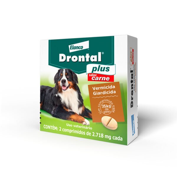Drontal para Cães de 35kg Sabor Carne- 2 comprimidos