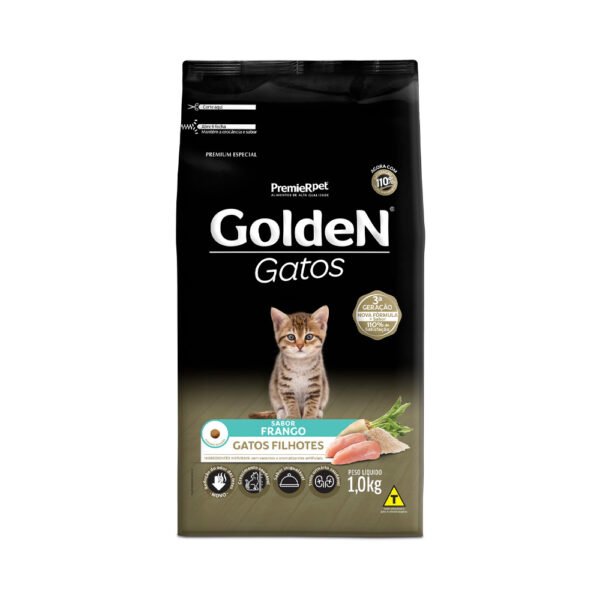 Ração Golden para Gatos Filhotes Sabor Frango -1kg