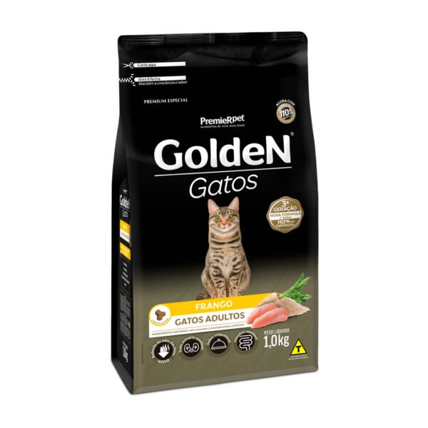 Ração Golden para Gatos Adultos Sabor Frango - 1kg - Image 2