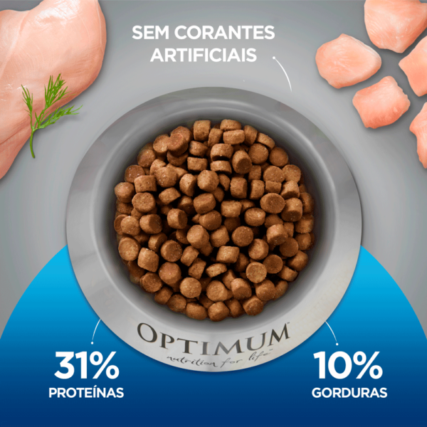 Ração Optimum para Gatos Adultos Castrados Carne - 10,1kg - Image 2